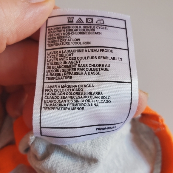 K1294 * Puma Boys Onesie Gray Blue Orange Size 3/6M - Picture 6 of 6